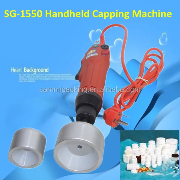 Hand held electric capping machine